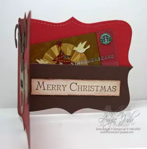 Reindeer Gift Card inside