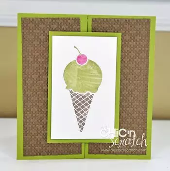 Mouthwatering Ice cream cone card