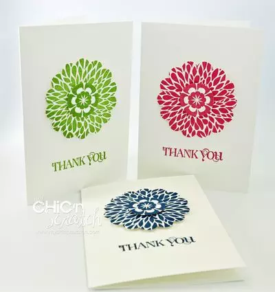 My Chic n Scratch June Thank You card