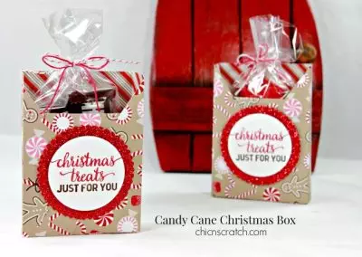 Candy Cane Christmas Box