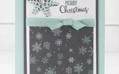 Christmas Card Featuring Merry Cafe Stamp Set