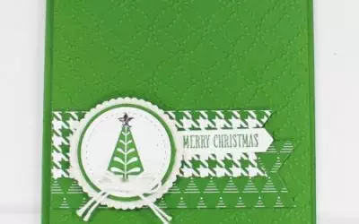 Merry Mistletoe Christmas Tree Card