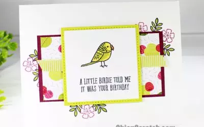 A Little Birdie Told Me Birthday Card