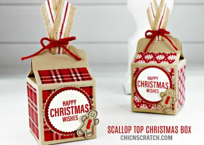 Scallop Top Christmas Box