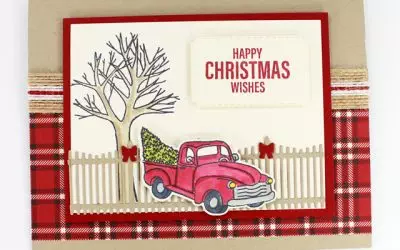 Farmhouse Christmas Stamp Kit Card Four