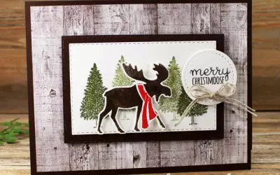 Merry Moose Fun Fold Card
