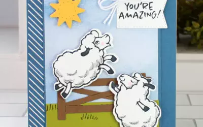 Counting Sheep Z Fold Card