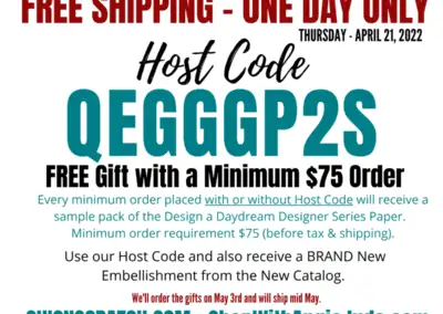 FREE Shipping One Day Only