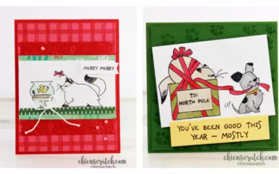 Two Cards Featuring North Pole Mischief