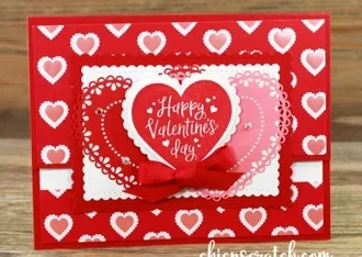 Fun Fold Valentine Card